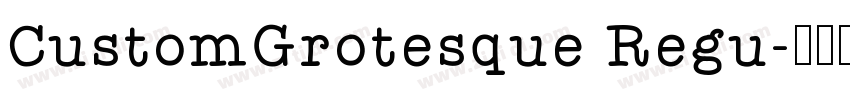 CustomGrotesque Regu字体转换